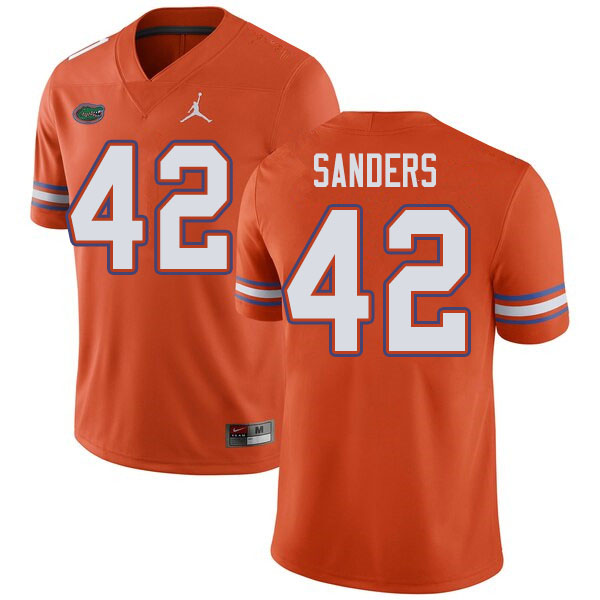 Jordan Brand Men #42 Umstead Sanders Florida Gators College Football Jerseys Sale-Orange